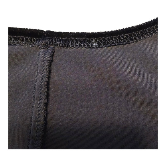 Whimsigoth Black Velvet Maxi Dress Womens Size Large Sleeveless Classic Gothic - Picture 4 of 8